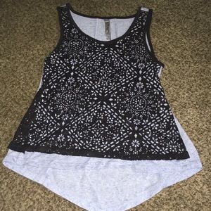 Black and blue laced on the front shirt size small